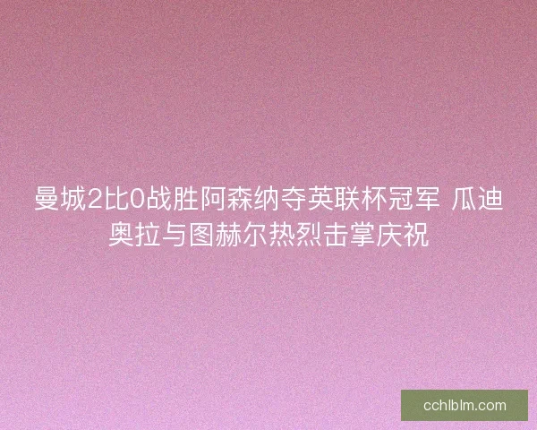 曼城2比0战胜阿森纳夺英联杯冠军 瓜迪奥拉与图赫尔热烈击掌庆祝